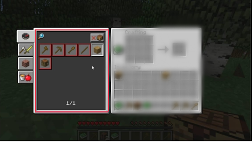 recipe book in Minecraft 