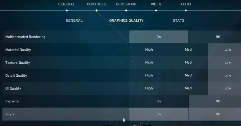 valorant Graphics Settings